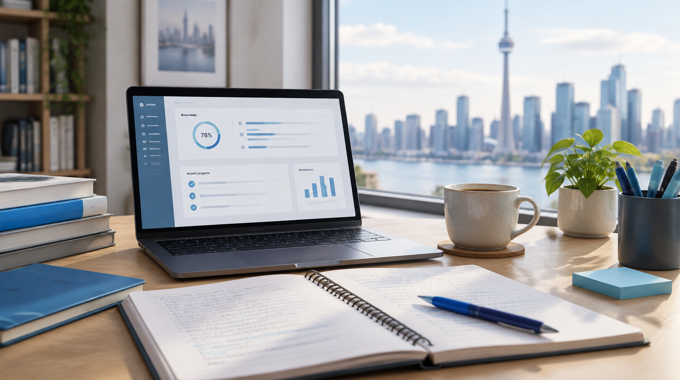 Ontario exam study desk — Exam Fast Track practice portal